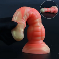 8.3in Silicone Big Soft Monster Odd Dildo For G-spot Anal Stimulation