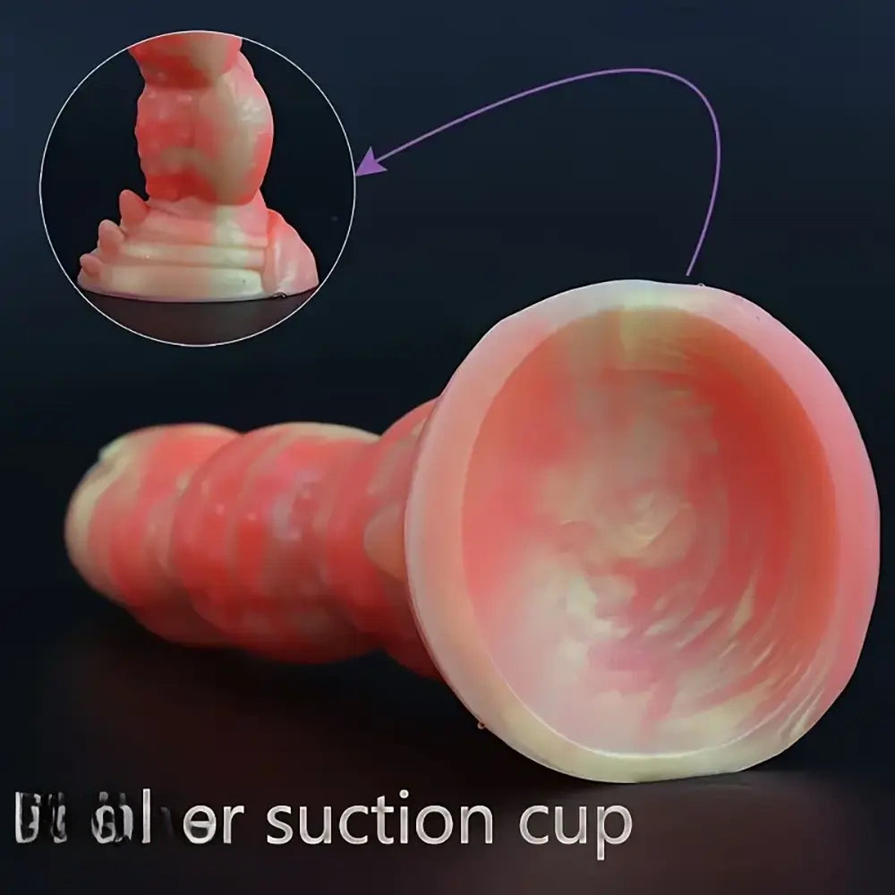 8.3in Silicone Big Soft Monster Odd Dildo For G-spot Anal Stimulation