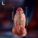 8.3in Silicone Soft Thick Penis Solid Color Dildo For G-spot Stimulation