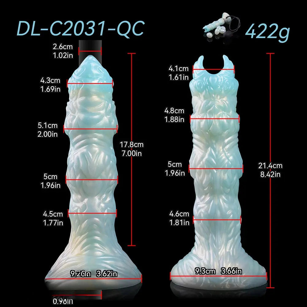 8.42in Adult Masturbation Pleasure Ovipositor Egg Laying Inflatable Dildo