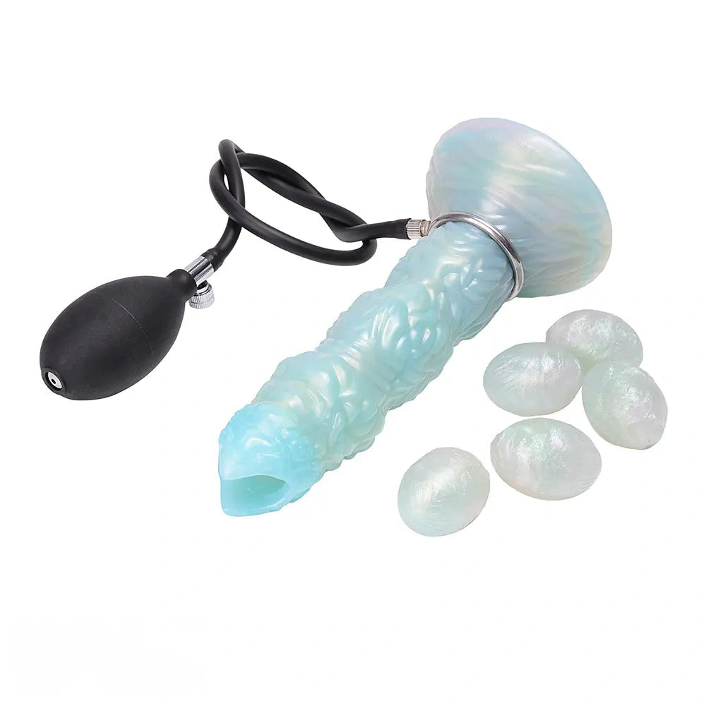 8.42in Adult Masturbation Pleasure Ovipositor Egg Laying Inflatable Dildo