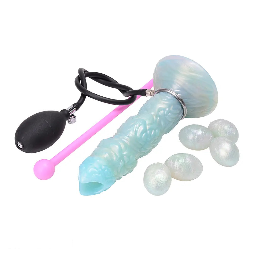 8.42in Adult Masturbation Pleasure Ovipositor Egg Laying Inflatable Dildo