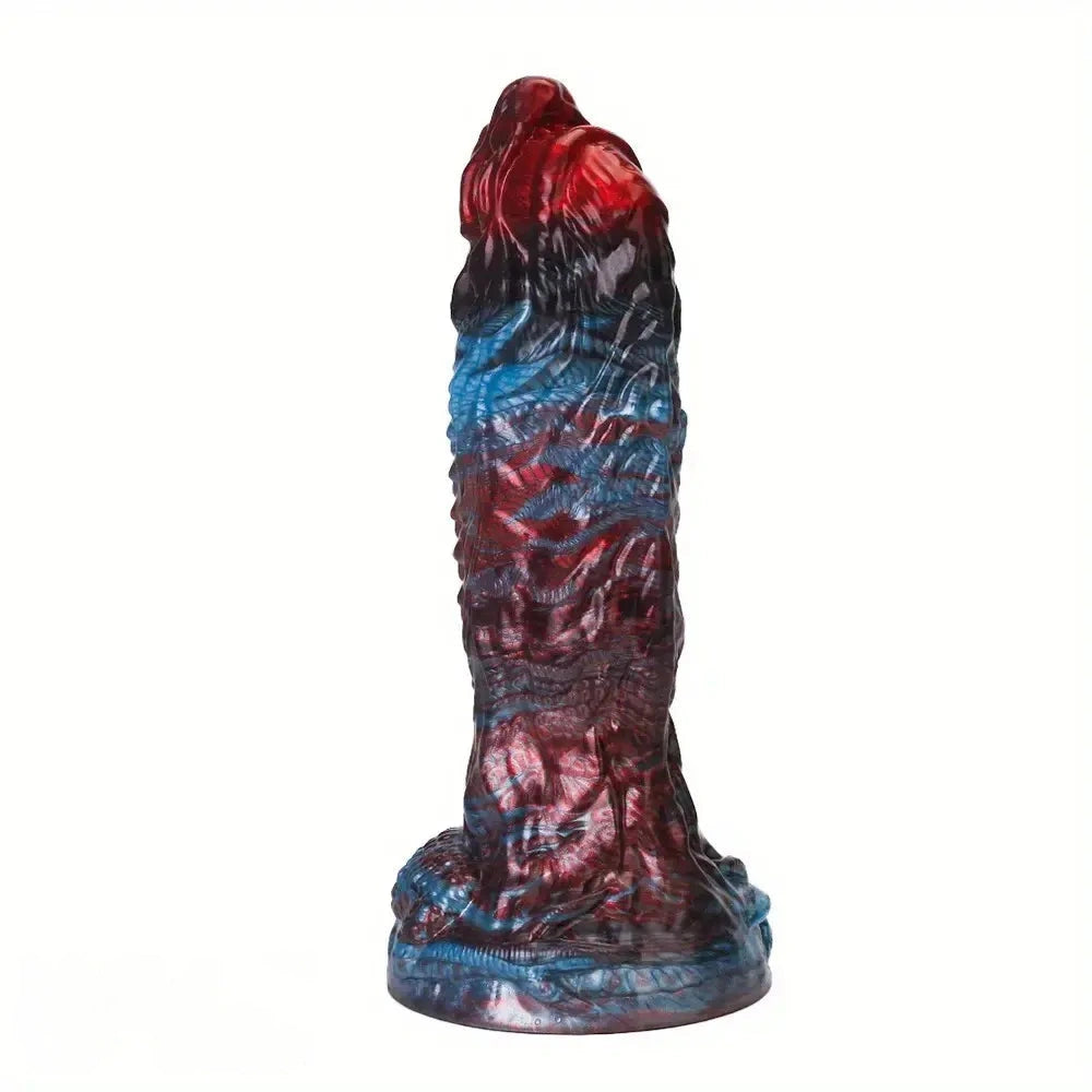 8.43in 10.23in Soft-on Hard Inside Silicone Fantasy Dragon Manual Dildo