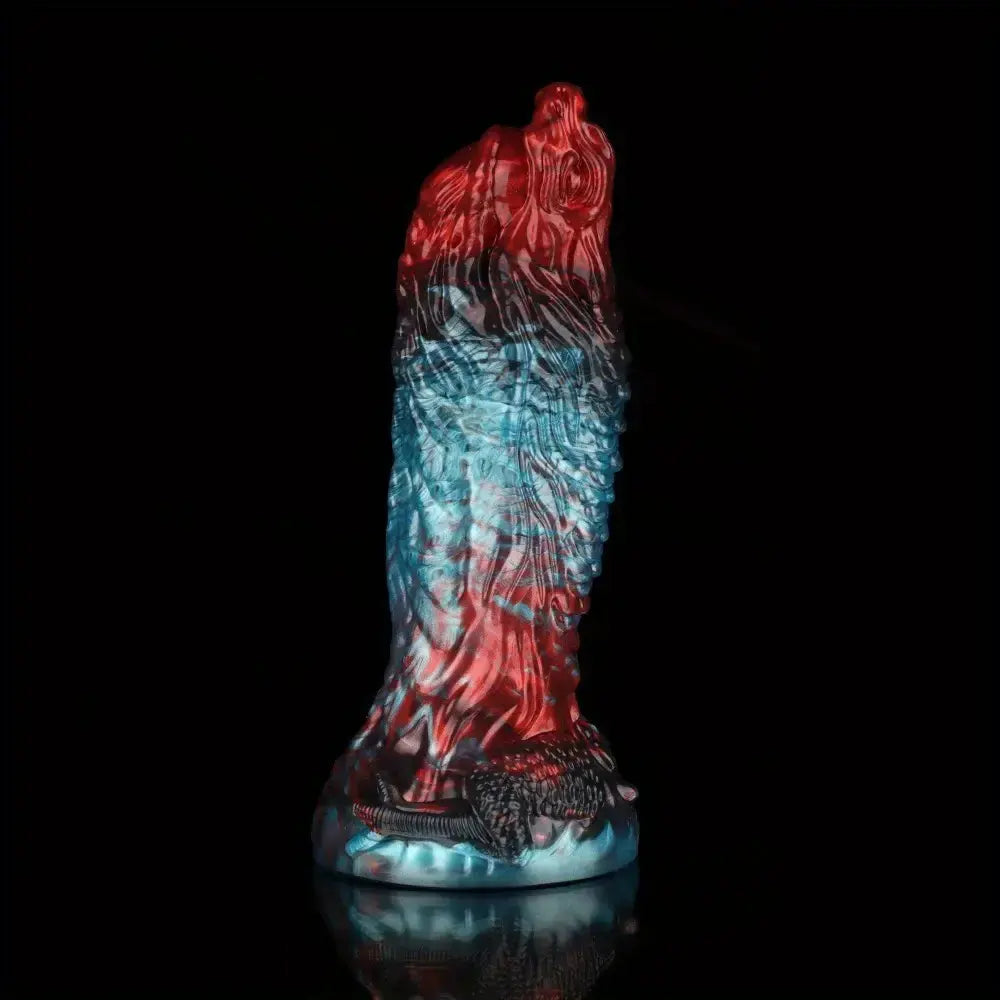 8.43in 10.23in Soft-on Hard Inside Silicone Fantasy Dragon Manual Dildo