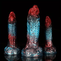 8.43in 10.23in Soft-on Hard Inside Silicone Fantasy Dragon Manual Dildo