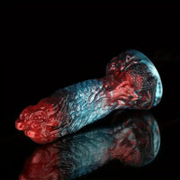8.43in 10.23in Soft-on Hard Inside Silicone Fantasy Dragon Manual Dildo