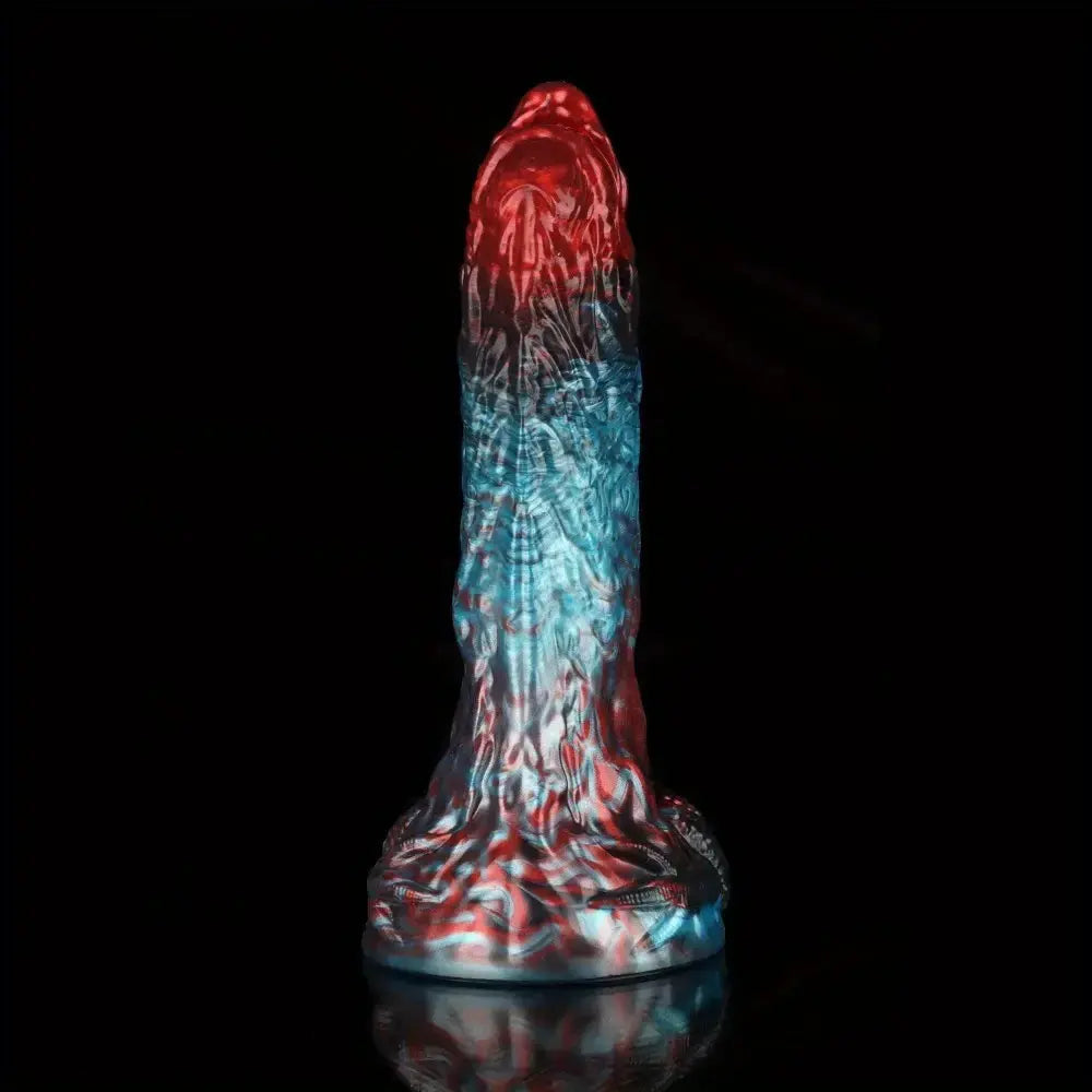 8.43in 10.23in Soft-on Hard Inside Silicone Fantasy Dragon Manual Dildo
