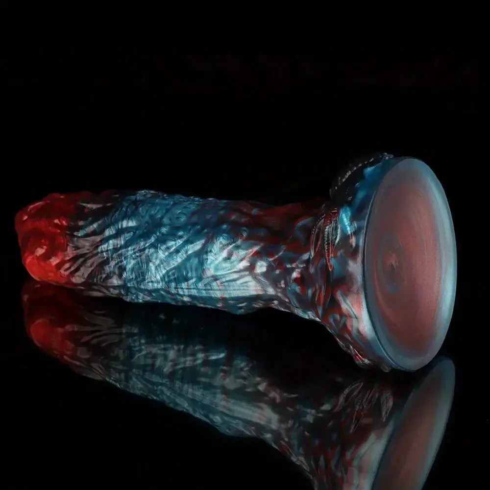 8.43in 10.23in Soft-on Hard Inside Silicone Fantasy Dragon Manual Dildo