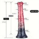 8.43in 10.55in 11.18in 11.22in 12.01in Silicone Soft Horse Big Thick Dildo