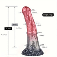 8.43in 10.55in 11.18in 11.22in 12.01in Silicone Soft Horse Big Thick Dildo