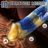 8.43in Fantasy Dildo Vibrator Zipper Monster Thick Dildo Adult Sex Toy
