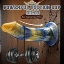 8.43in Fantasy Dildo Vibrator Zipper Monster Thick Dildo Adult Sex Toy