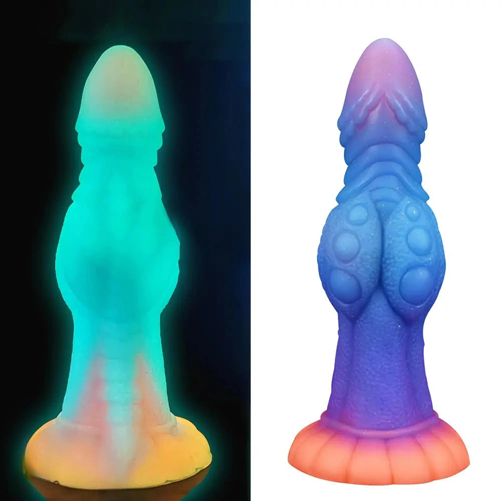 8.43in Monster Knot Silicone Soft Big Dildo Fantasy Odd Cock Love Toy