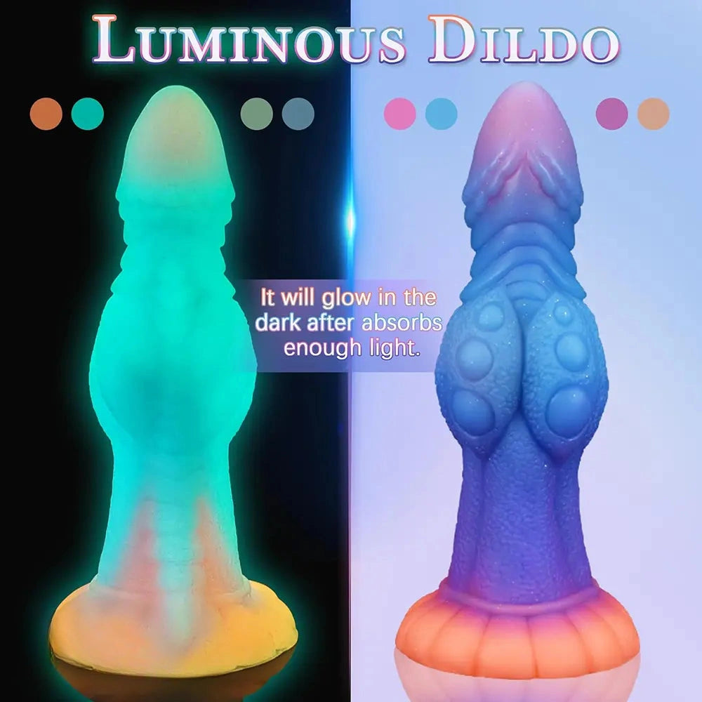 8.43in Monster Knot Silicone Soft Big Dildo Fantasy Odd Cock Love Toy