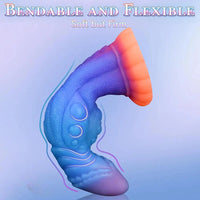 8.43in Monster Knot Silicone Soft Big Dildo Fantasy Odd Cock Love Toy