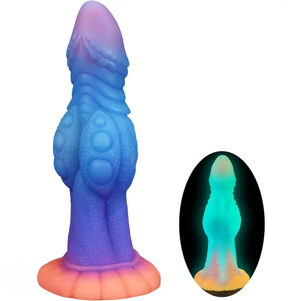 8.43in Monster Knot Silicone Soft Big Dildo Fantasy Odd Cock Love Toy