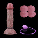 8.44in Realistic Skin Ovipositor Platinum Silicone Dildo Intimate Accessory