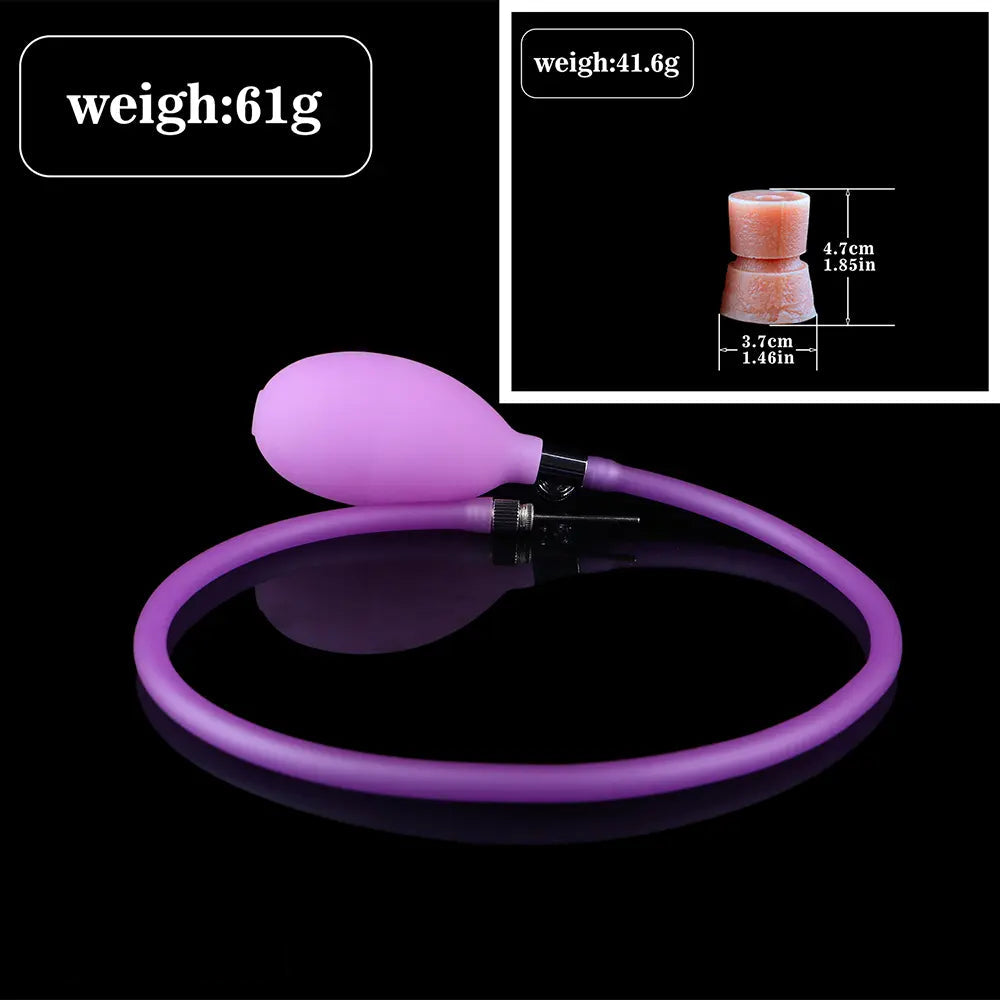 8.44in Realistic Skin Ovipositor Platinum Silicone Dildo Intimate Accessory