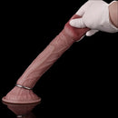 8.44in Realistic Skin Ovipositor Platinum Silicone Dildo Intimate Accessory