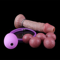 8.44in Realistic Skin Ovipositor Platinum Silicone Dildo Intimate Accessory