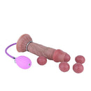 8.44in Realistic Skin Ovipositor Platinum Silicone Dildo Intimate Accessory