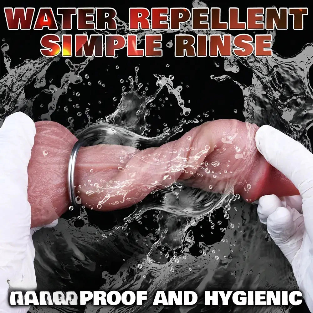 8.45in Ovipositor Platinum Silicone Dildo Soft Realistic Silicone Intimate Toy