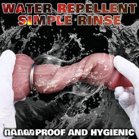 8.45in Ovipositor Platinum Silicone Dildo Soft Realistic Silicone Intimate Toy