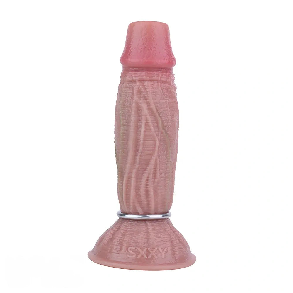 8.45in Ovipositor Platinum Silicone Dildo Soft Realistic Silicone Intimate Toy