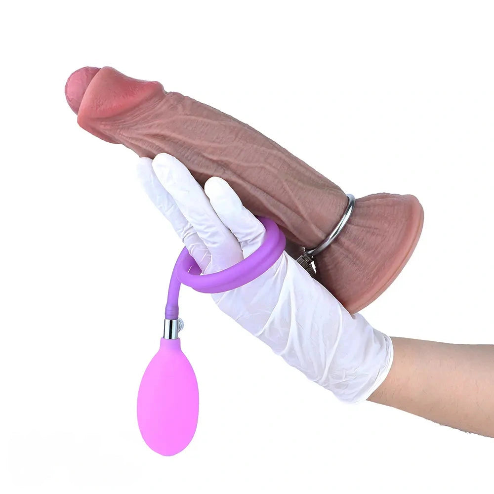 8.45in Ovipositor Platinum Silicone Dildo Soft Realistic Silicone Intimate Toy