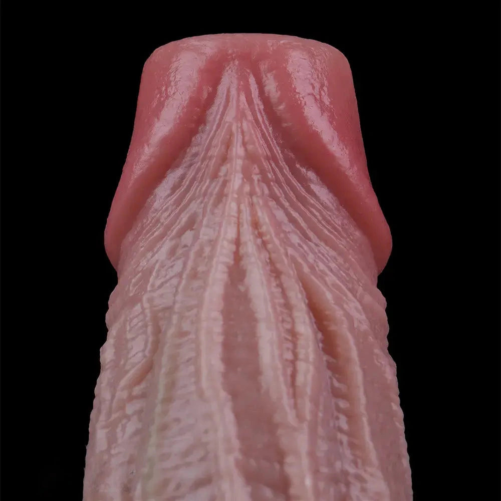 8.45in Ovipositor Platinum Silicone Dildo Soft Realistic Silicone Intimate Toy