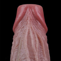 8.45in Ovipositor Platinum Silicone Dildo Soft Realistic Silicone Intimate Toy