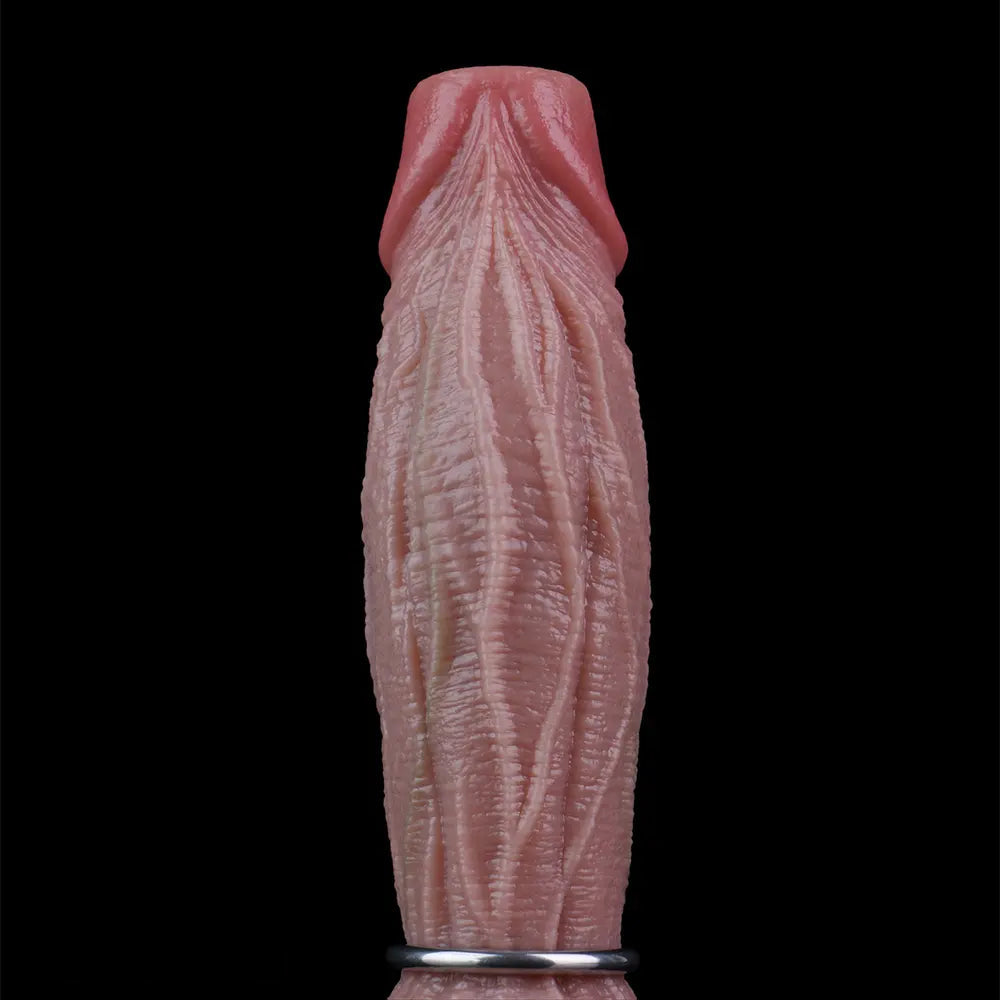 8.45in Ovipositor Platinum Silicone Dildo Soft Realistic Silicone Intimate Toy