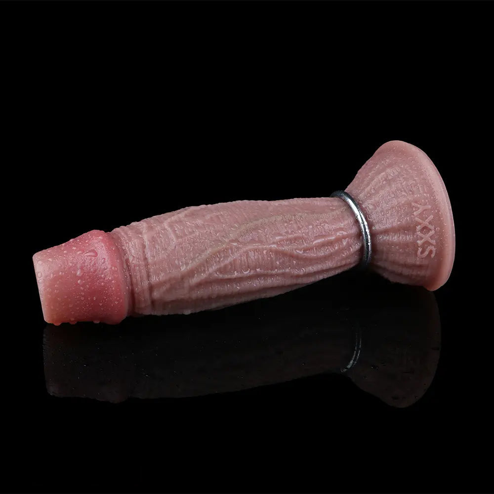 8.45in Ovipositor Platinum Silicone Dildo Soft Realistic Silicone Intimate Toy