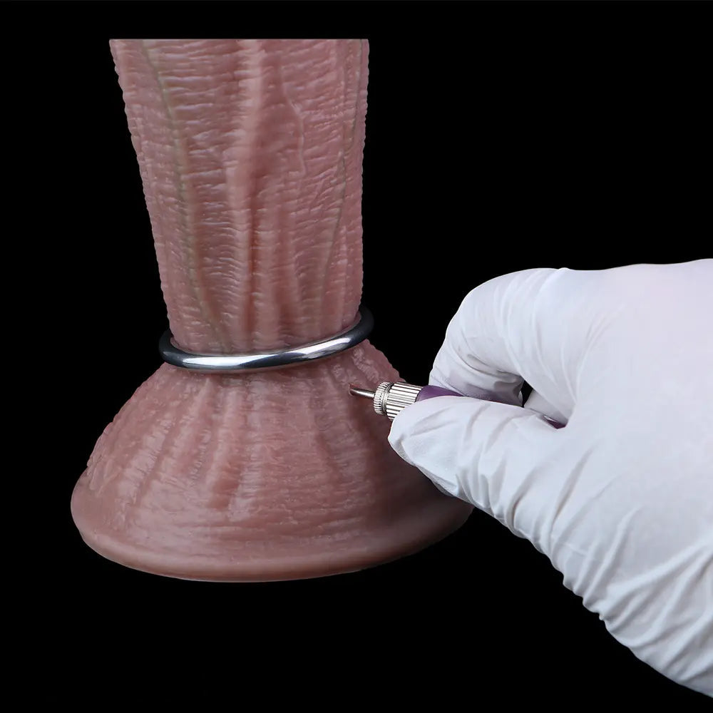 8.45in Ovipositor Platinum Silicone Dildo Soft Realistic Silicone Intimate Toy