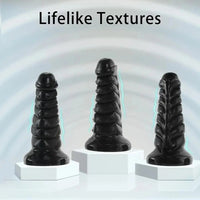 8.46in 10.6in Thick Black Suction Cup Large Adult Sex Toy Dildo For Women