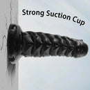 8.46in 10.6in Thick Black Suction Cup Large Adult Sex Toy Dildo For Women