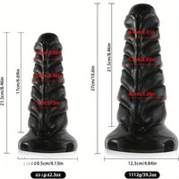 8.46in 10.6in Thick Black Suction Cup Large Adult Sex Toy Dildo For Women