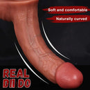 8.46in 9.25in 10.23in 11.22in Real Skin Curved Big Dildo For Prostate G-Spot