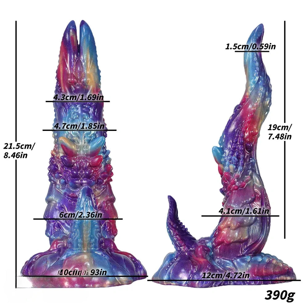 8.46in 9.25in Monster Fantasy Silicone Dildo Massage For Women Cock