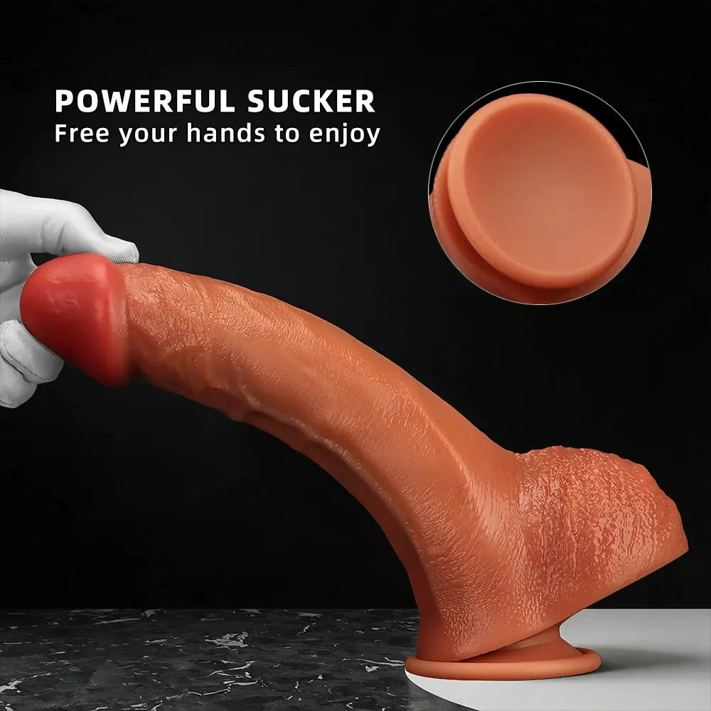 8.46in 9.44in 10.23in 11.22in Multiple Sizes Ultra-soft Large Silicone Dildo