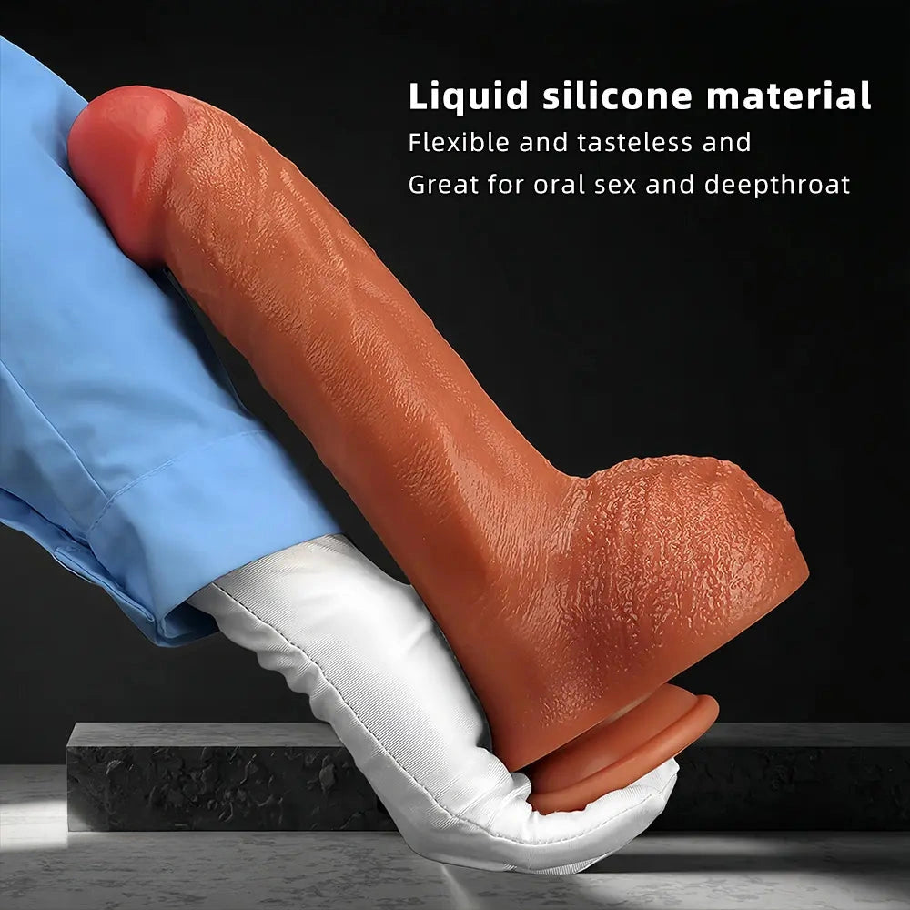 8.46in 9.44in 10.23in 11.22in Multiple Sizes Ultra-soft Large Silicone Dildo