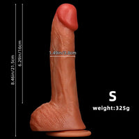 8.46in 9.44in 10.23in 11.22in Multiple Sizes Ultra-soft Large Silicone Dildo