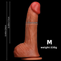 8.46in 9.44in 10.23in 11.22in Multiple Sizes Ultra-soft Large Silicone Dildo