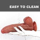 8.46in 9.45in Dual Density Silicone Soft Big Dildo For Female Masturbate