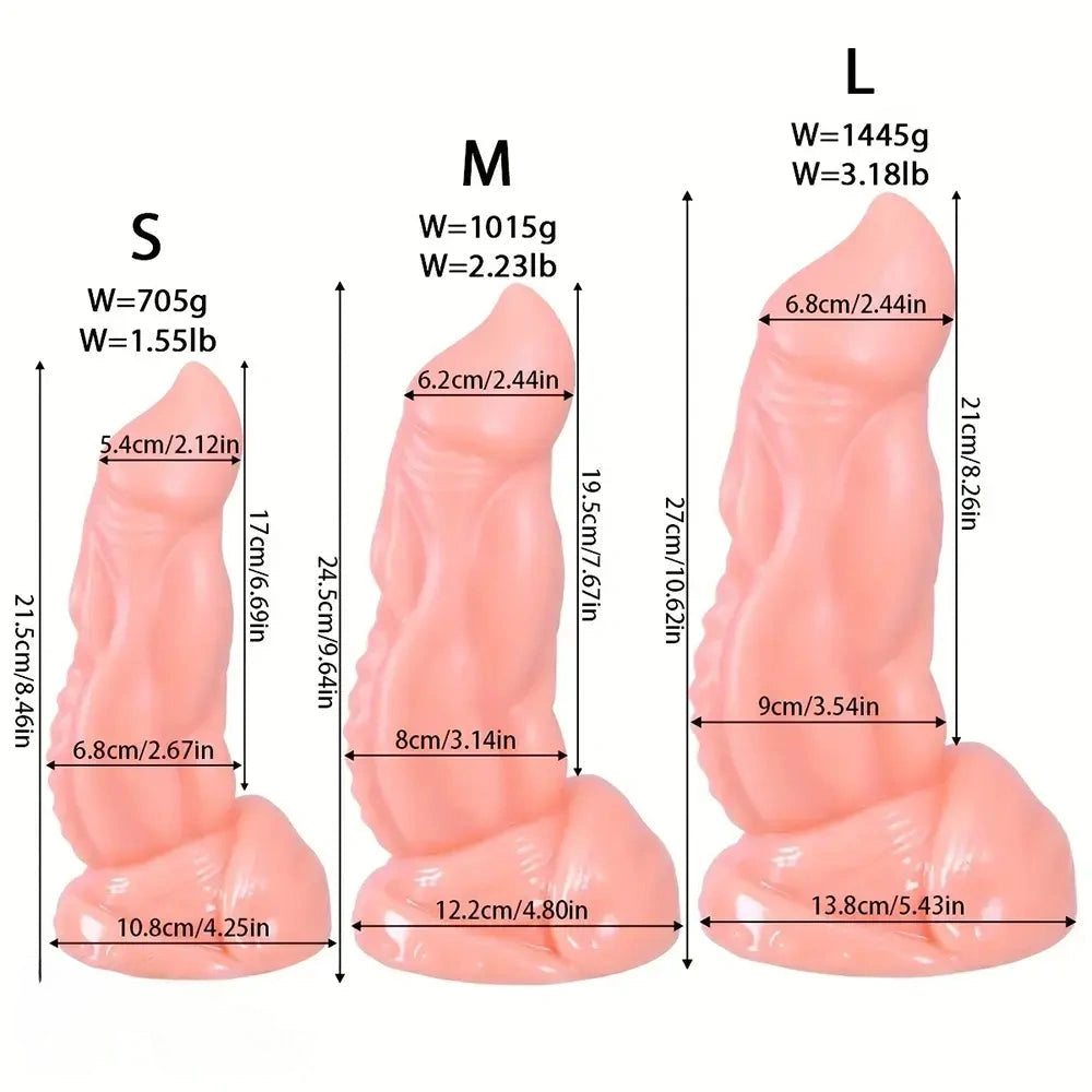 8.46in 9.64in 10.62in Monster Anal Thickened Dildo Sex Toy For Women Men