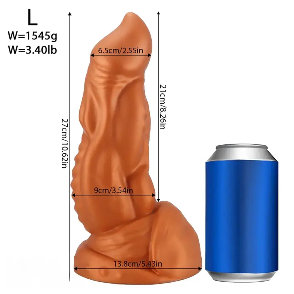 8.46in 9.64in 10.62in Thick Big Silicone Anal Plug Dildo Smooth Entry