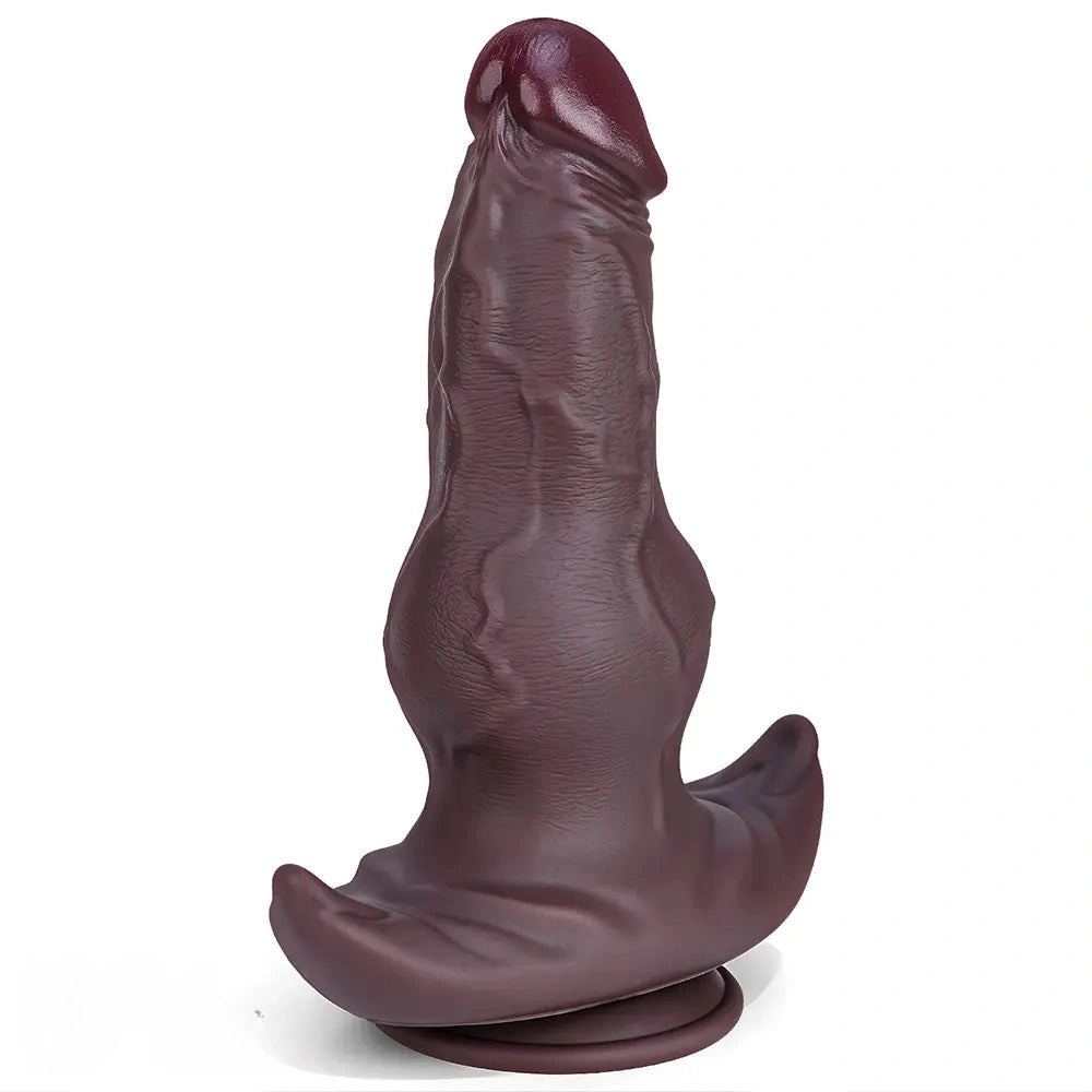 8.46in 9.64in 10.82in Liquid Silicone Big Dildo With Anchor Base Cock Toy