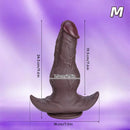 8.46in 9.64in 10.82in Liquid Silicone Big Dildo With Anchor Base Cock Toy