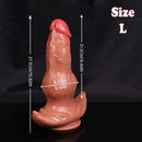 8.46in 9.64in 10.82in Liquid Silicone Big Dildo With Anchor Base Cock Toy