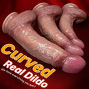 8.46in 9.84in 10.82in Strap on Curved Silicone Soft Big Dildo For Masturbation